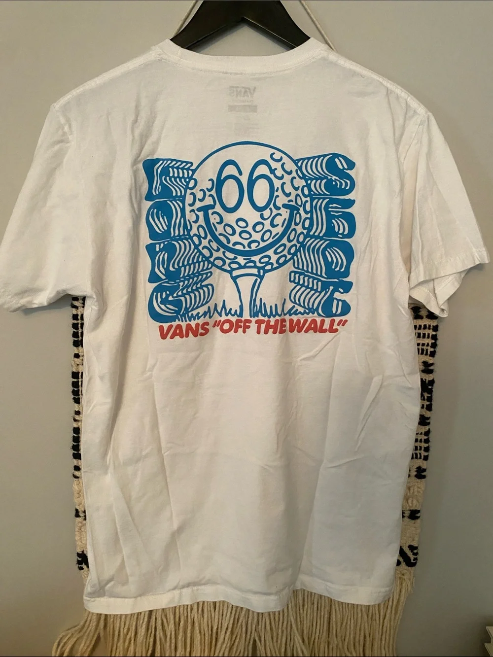 Vans Tshirt golf 66 size medium men’s white short sleeve Tshirt 100% cotton tee - Picture 5 of 7